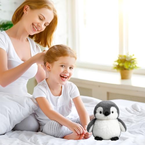 DvBCNMe Pinguin Kuscheltier, Weiches Stofftier für Kinder, Süßer Pinguin Plüschtier, Kuscheltier Pinguins für Mädchen Jungen Kinder, Ideal Als zum Kuscheln, Spielen & Schlafen Und Dekoration