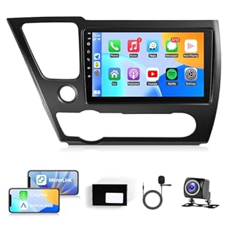 Naifay Android Car Radio for Honda Civic (Non-J.B.L Version) 2013 2014 2015 2016 2017 Stereo with CarPlay Android Auto, 9inch Touch Screen for Civic Car Stereo Bluetooth GPS WiFi SWC+MIC Can Bus