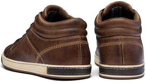 Jousen Men's Leather Fashion Sneakers4