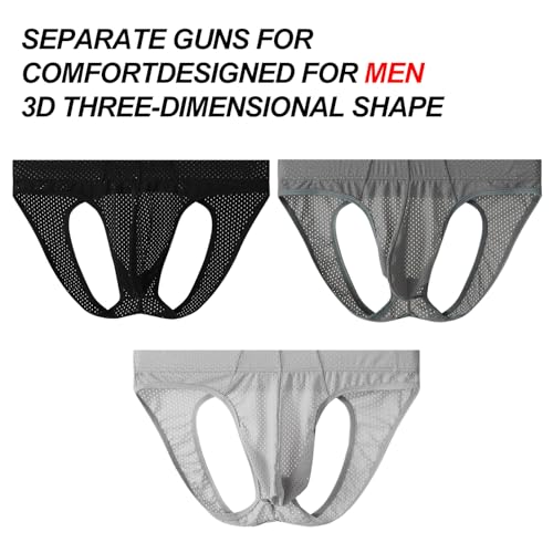 Mens Fashion Sports Jock Straps Thong U-Pouch Support for Gym & Running Mesh G-String Underwear2