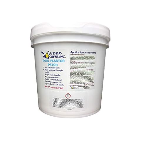 Sider Pool Plaster Patch and Repair - 20 lb - White Cover