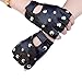 Produktbild Yanhonin Halbfinger-Handschuhe aus Kunstleder, Hip-Hop, Theater, ohne Finger der Motorrad-Party B