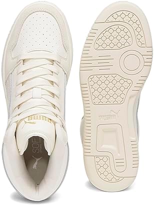 PUMA Women's Rebound Layup Marshmallow Sneaker, Warm White-Alpine Snow-Sugared Almond, 9 | Image 3