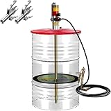 Bombas neumáticas de grasa para bidones de 55 n, kit de bombas de grasa, pistola de engrase neumática portátil, bomba dispensadora de grasa neumática 50:1, para talleres y obras de construcción.