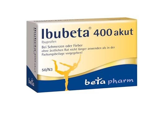 IBUBETA 400 akut - 400 mg Ibuprofen Filmtabletten 50 teilbare Tabletten
