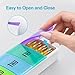 VVM Weekly Pill Organizer Large, Easy Open Pill Box 7 Day with Secure Closure, Medicine Pill Organizer for The Arthritis, Pill Container Holder, Daily Pill Case for Vitamins Medication Supplements