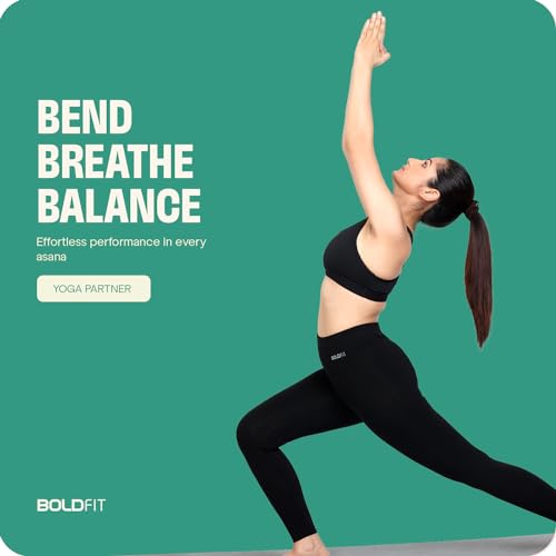 Image of Boldfit Women's Cotton Stretchable Skinny Fit Mid Rise Yoga Pants - Fitness Leggings, Multipurpose Track Pants, Gym Tights, Active Wear Lower