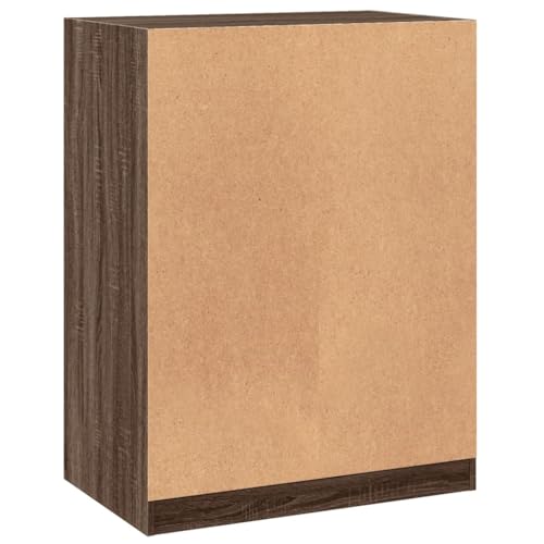 Armario marrón aspecto roble de material de madera 77x48x102 cm 6