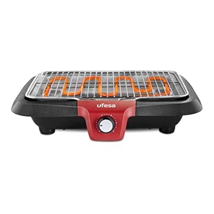 Ufesa BB7640 - Elektrogrill mit Rauchminderungssystem, automatische Abschaltung, Oberfläche 38 x 24 cm, 2300 W…