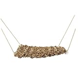 PATKAW Bartagame Hängematte Seegrasfasern Reptilienliege Bett Einsiedlerkrebs Kletterspielzeug Hängende Terrariendekoration Für -Spinnenfische Hängematte Terrarium