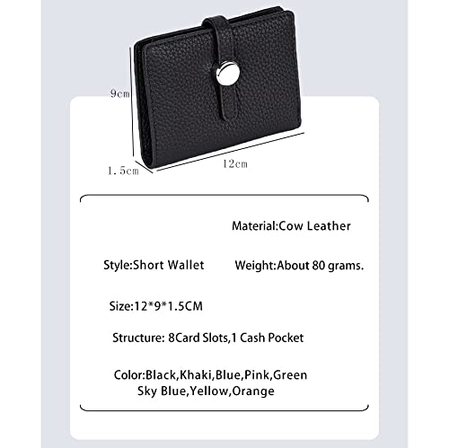 Leather Womens Wallets and Purses Hasp Square Wallet Fashion Card Holder Women Small Coin,Luggage (E)2