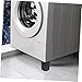 TOBBOMEY Washer Dryer Vibration Foot Pads 4 Pieces Noise Reduction Floor Protection No-Tool Installation Furniture Riser