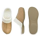 Powerstep Women's ArchWear, House Shoes, Orthotic Slippers with Arch Support, Plantar Fasciitis Pain Relief, Taupe/Ivory, 11