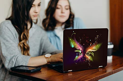 Image of GalaxsiaTM Butterfly D5 Vinyl Laptop Skin /Sticker /Cover /Decal Compatible for Any 14 inch Inches Laptop (Hp /Dell /Sony /Acer /Lenovo /Asus. Etc) Or Notebook.