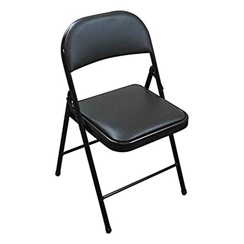 Wuzhengzhijia Simple Folding Chair Portable Office Chair Conference Chair, Powerful Steel Frame Chair Comfortable and Practical Home Computer Chair, No Need to Assemble (Size : 2 chair)