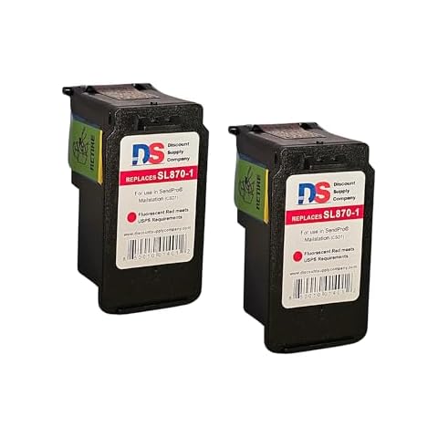 SL-870-1 High Capacity Compatible Ink Cartridge 2 Pack for SendPro® Mailstation (csd1) 18ml USA Company Cover