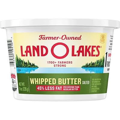 Land O Lakes Salted Whipped Butter, 8 oz Tub
