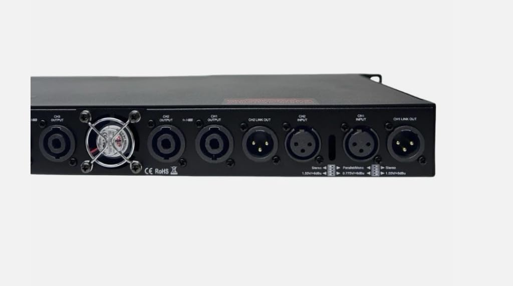 LASE LD-1400 Power Amplifier 4 Channel x 350 RMS Watts @ 8Ω Class D, 500 @ 4Ω