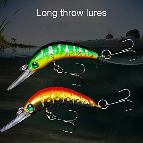 Isca de pesca, 5 cm artificial multicololr realista, isca de peixe para pesca ao ar livre - 5