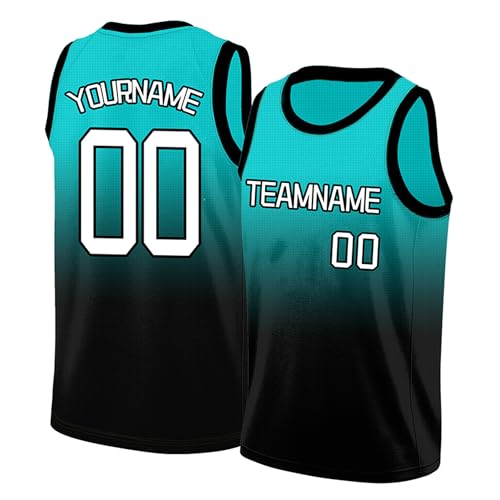 Image of Custom Basketball Jersey for Men - Personalized Name & Number, Embroidered or Printed, Athletic Shirt for Kids, Boys & Youth