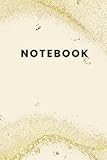  Gold Dust Notebook: A Soft Place for Brilliant Thoughts, 120 pages lined, 6\