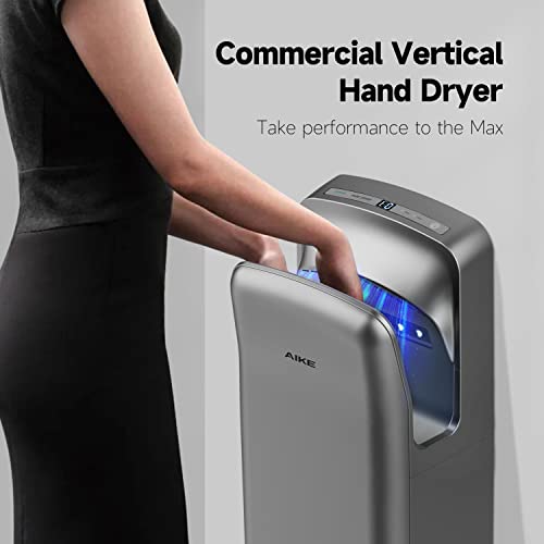 Aike Hepa Filtered Vertical Hand Dryer Premium, 110-130V Silver Model Ak2005H #TOP2