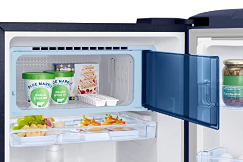 Image of Samsung 215L 4 Star Inverter Direct-Cool Single Door Digi-Touch Refrigerator Appliance (RR23C2E24NK /HL,Orange Blossom Blue)