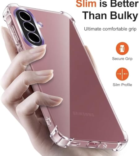 Image of BOXXO Flexible Back Cover for Samsung Galaxy M47 5G | Back Cover Transparent Clear Shockproof Case Four Corner Protection | Slim Protective Mobile Phone Cover for Samsung Galaxy M47 5G