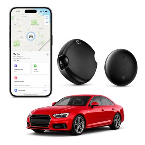Magnetic Hidden GPS Tracker for Vehicles,Magnetic Waterproof Car Tracker, No Monthly fees, Mini Portable GPS Tracker for Bike,Trucks, Fleet, Motorcycle, Anti-Theft (iOS Only)