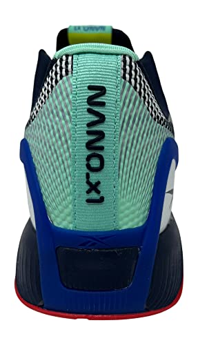 Reebok Men's Nano X1 GRIT Cross Trainer, 10 US, FTWR White/Vector Navy/Court Blue3