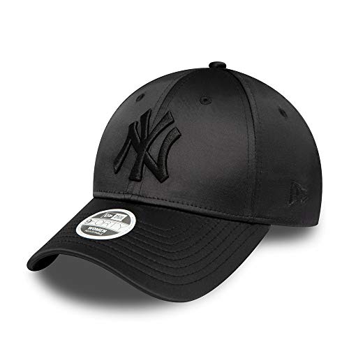 New Era Womens MLB Satin Damen 9Forty Adjustable Cap NY Yankees Schwarz, Size:ONE Size