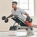 Reebok Deck Multipurpose Adjustable Bench Aerobic Strength Training Incline and Decline, White