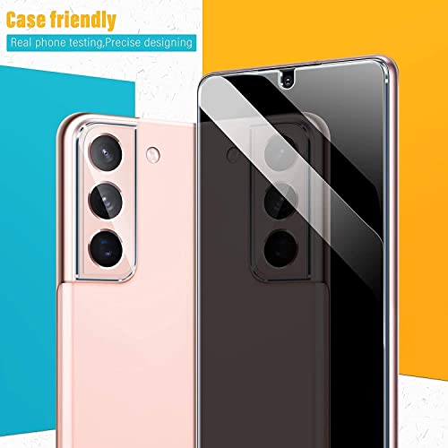 UniqueMe [2+3 Pack Compatible with Samsung Galaxy S21 5G - 6.2 inch Tempered Glass + Camera Lens Protector Screen Protector with Easy Installation Frame[9H Hardness][Not for Samsung S21 Plus] - Thumbnail 5