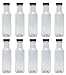 12 OZ LONG RING NECK CLEAR PLASTIC DRESSING BOTTLE- CASE OF 10