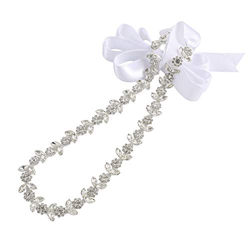Thin Crystal Wedding Belt Bridal Belt Bridesmaid Sash with Rhinestones Pearls for Women Dress Accessories