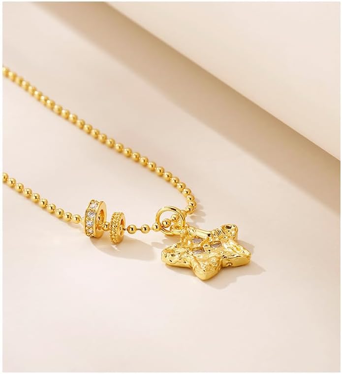 [LADYYY] 18金 ネックレス レディース 18Kゴールドハートジュエリーネックレス レディース用 ソリッドゴールドチェーン＆ペンダント 誕生日プレゼント
