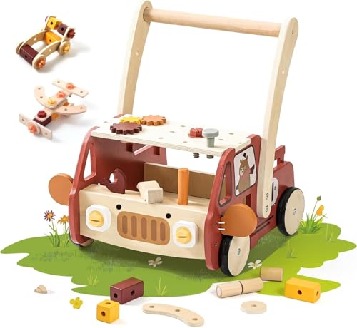 let's make Lauflernwagen Holz Montessori Spielzeug Lauflernhilfe...