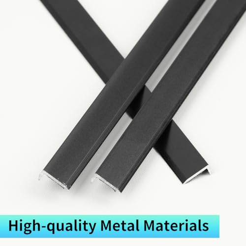 Peel and Stick Metal Edge for Hexagon Tiles (Brushed Black,10 Piece) by SELECT LIGHTING - Image 2