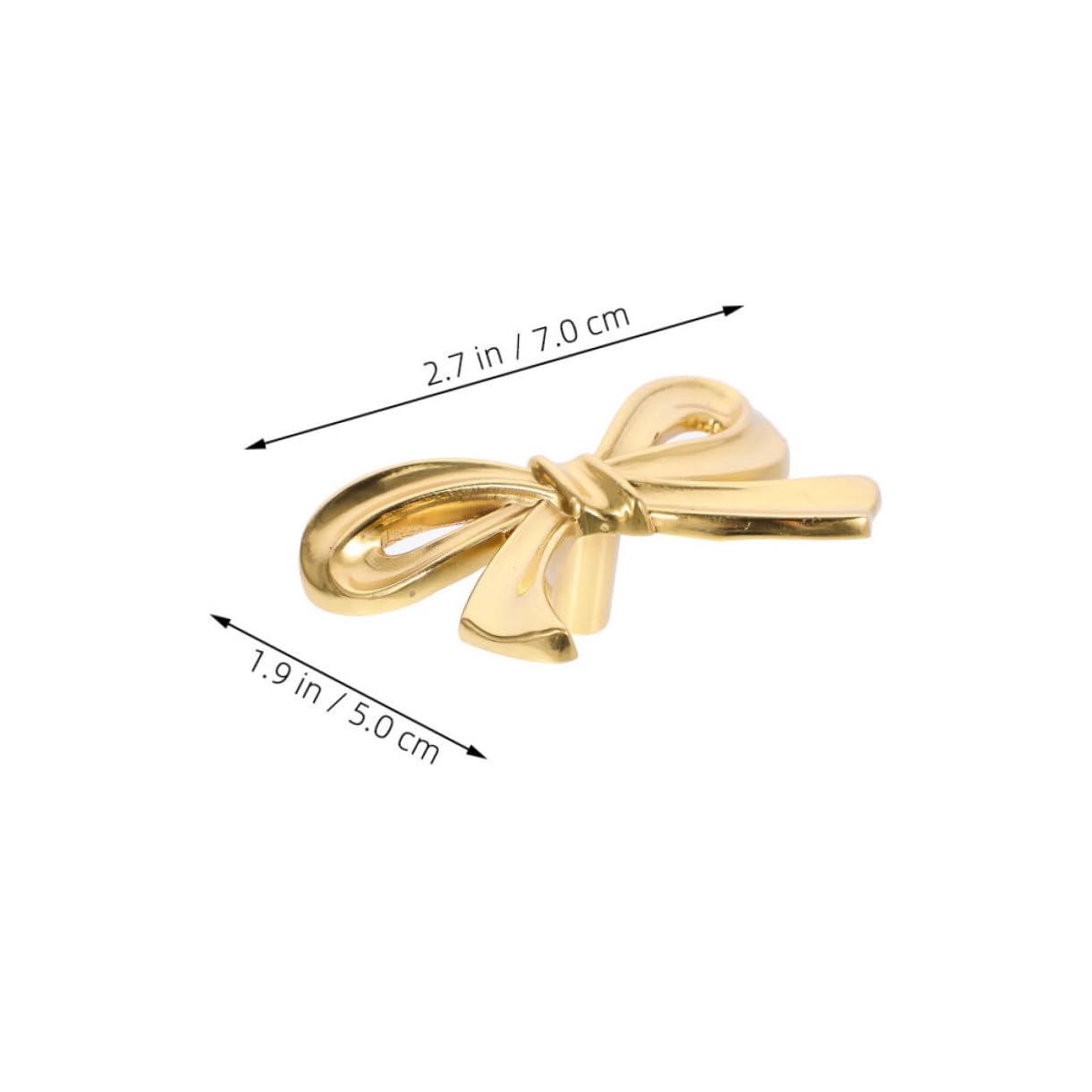 Pomelli a Fiocco in Ottone Oro, Set da 6 per Mobili Vintage