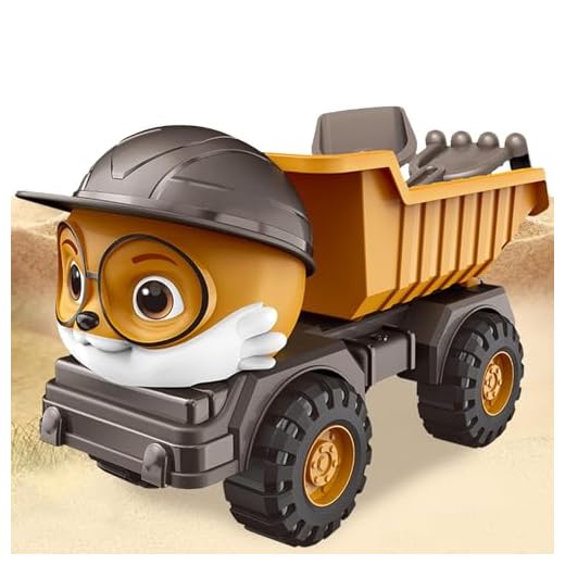 Giocattoli scavatore e camioni da costruzione