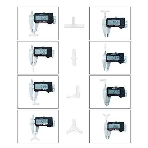Bornfeel Aquarium Airline Tubing Connectors I T L Y 40Pcs Fish Tank Air Tube Adapters For 3/16 '' Air Line Hose #TOP1
