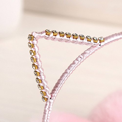 Chuangli Glitter Crystal Cat Ears Winter Earmuffs Warm Plush Ear Warmers For Women Girls #TOP1