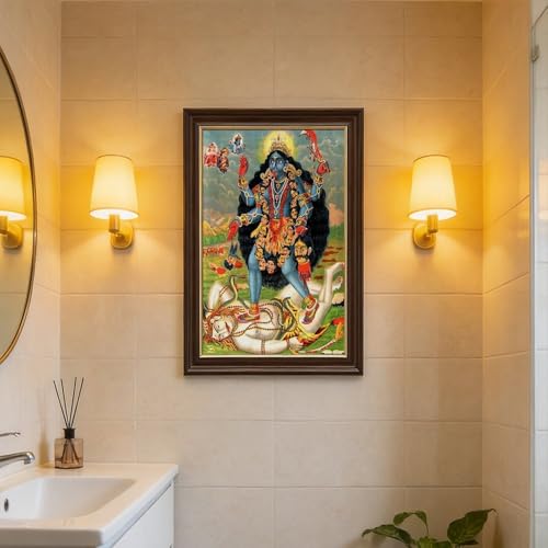 Kali debout sur Shiva impression sur toile décoration murale bureau - 7