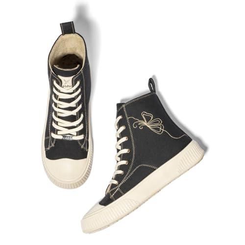 Image of YOHO Canvas CZ Sneakers for Women | Lightweight Casual Shoes | Everyday Comfort, Breathable Fit, Durable Grip Sole, Versatile Slip-On or Lace-Up Style, Trendy