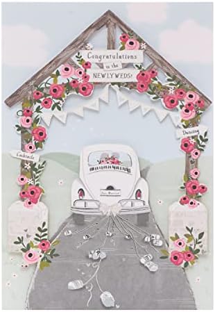 UK Greetings Wedding Card - Wedding Gift - Gift Card - Wedding Card for Bride & Groom - Mr & Mrs Wedding Card
