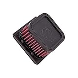 filtro de aire moto k&n El plisado proporciona un área de filtración grande ofreciendo largos intervalos de servicio