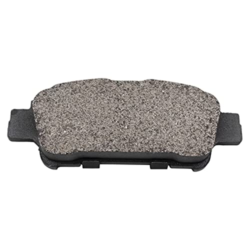 Image of TRQ Rear Brake Pad and Rotor Set Semi Metallic Solid Rotors | For 2004-2010 Toyota Sienna