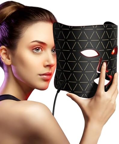 FOLOKE LED Light Therapy Mask, LED Red Light Therapy Body Beauty Machine for Care at Home (BULE)