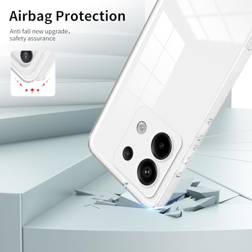 WOKEZ Transparent Mobilfodral för Redmi Note 13 Pro 5G/Poco X6