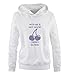 Comedy Shirts Sweat à capuche pour femme avec inscription "with Me is NOT Good Cherry Eating" - Blanc - S